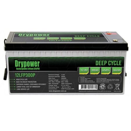 DryPower 12V 300Ah 3840Wh LiFePO4 Battery